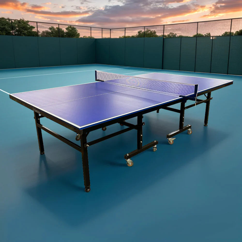 Livara Weatherproof Foldable Table Tennis Table - Family Fun, SMC Surface, Full Accessory Kit