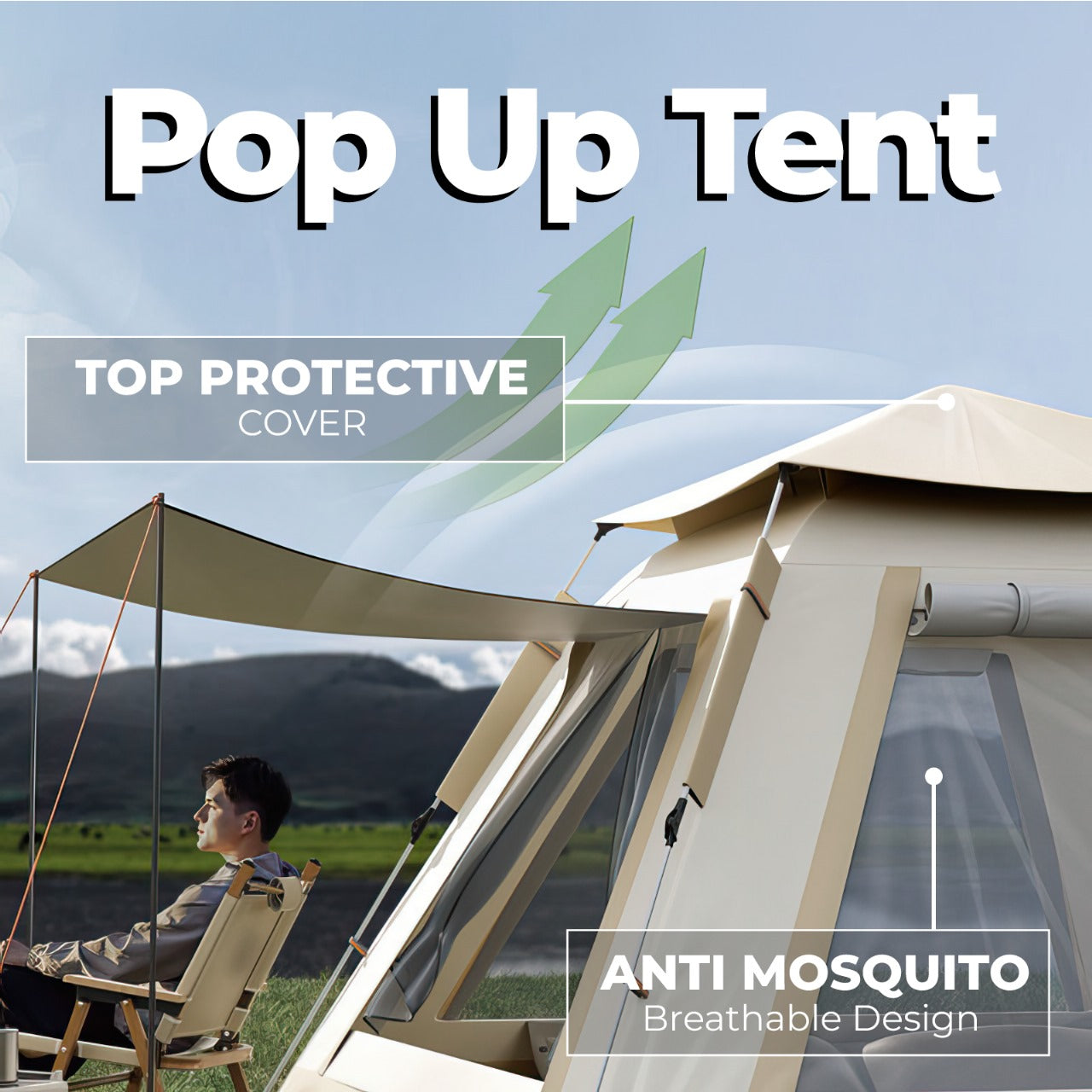 Livara Panoramic Camping Tent - Camping & Travel, Minimalist Outdoor Shelter