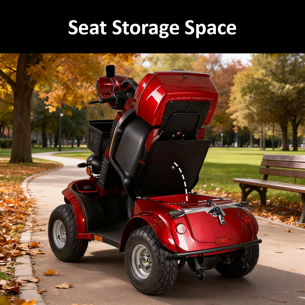 Livara DJD Adjustable Electric Mobility Scooter - 1000W, 60V 20Ah image 6