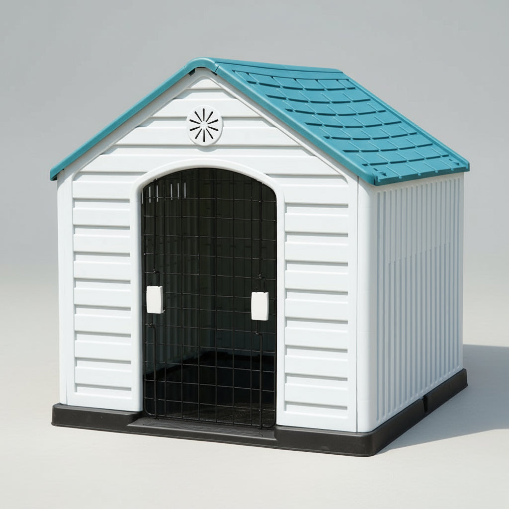 AquaTech Weather-Resistant Pet House - Indoor & Outdoor, Durable Plastic