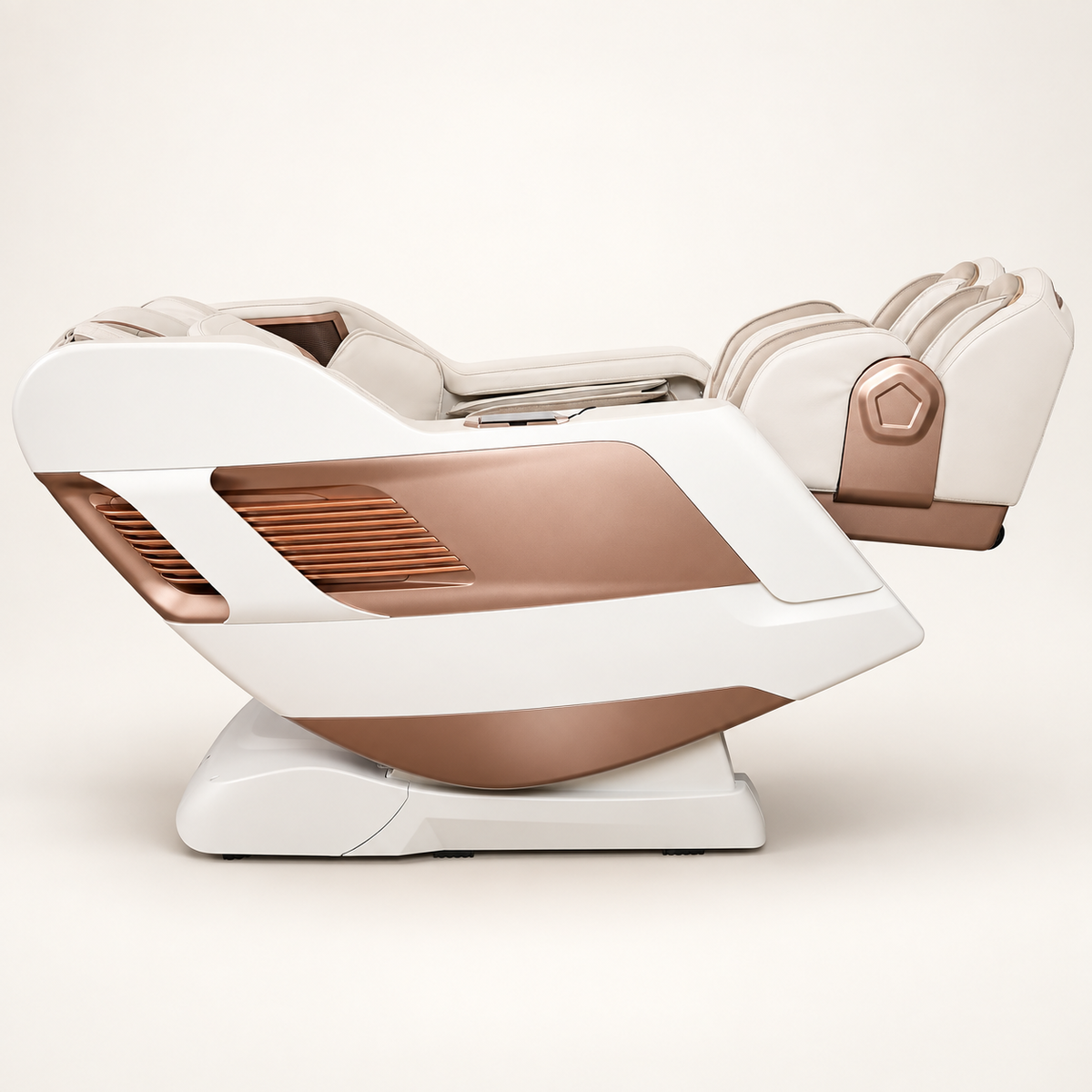 Livara luxury massage chair in zero-gravity recline – side profile