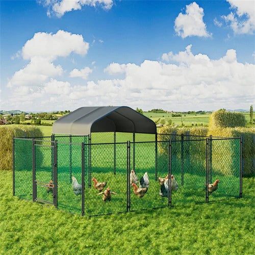 Livara Heavy-Duty Walk-In Chicken Coop - Indoor & Outdoor, Waterproof Cover