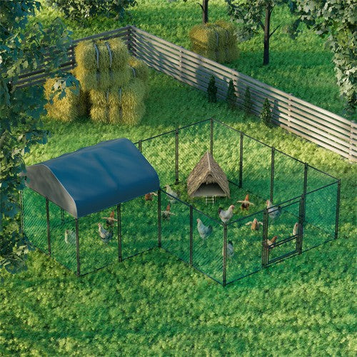Livara Heavy-Duty Walk-In Chicken Coop - Indoor & Outdoor, Waterproof Cover