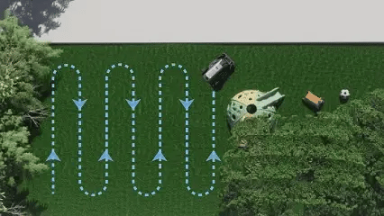 AIRSEEKERS AI Vision Robotic Lawn Mower - All-Weather Use, Smart Navigation, All-Terrain Design