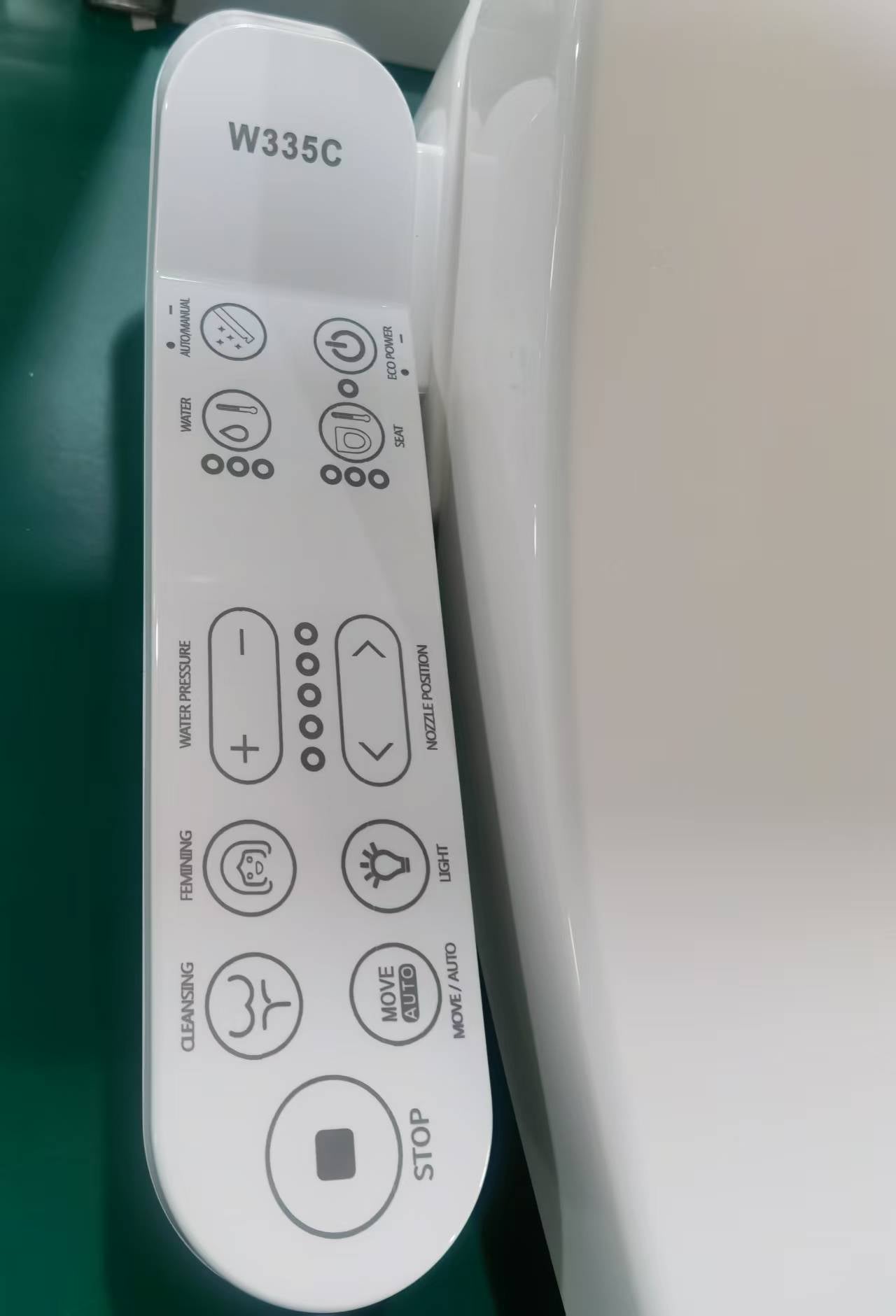 Automatic Smart Bidet Toilet Seat W335C — Heated, Self-Cleaning, Adjustable Wash & Night Light