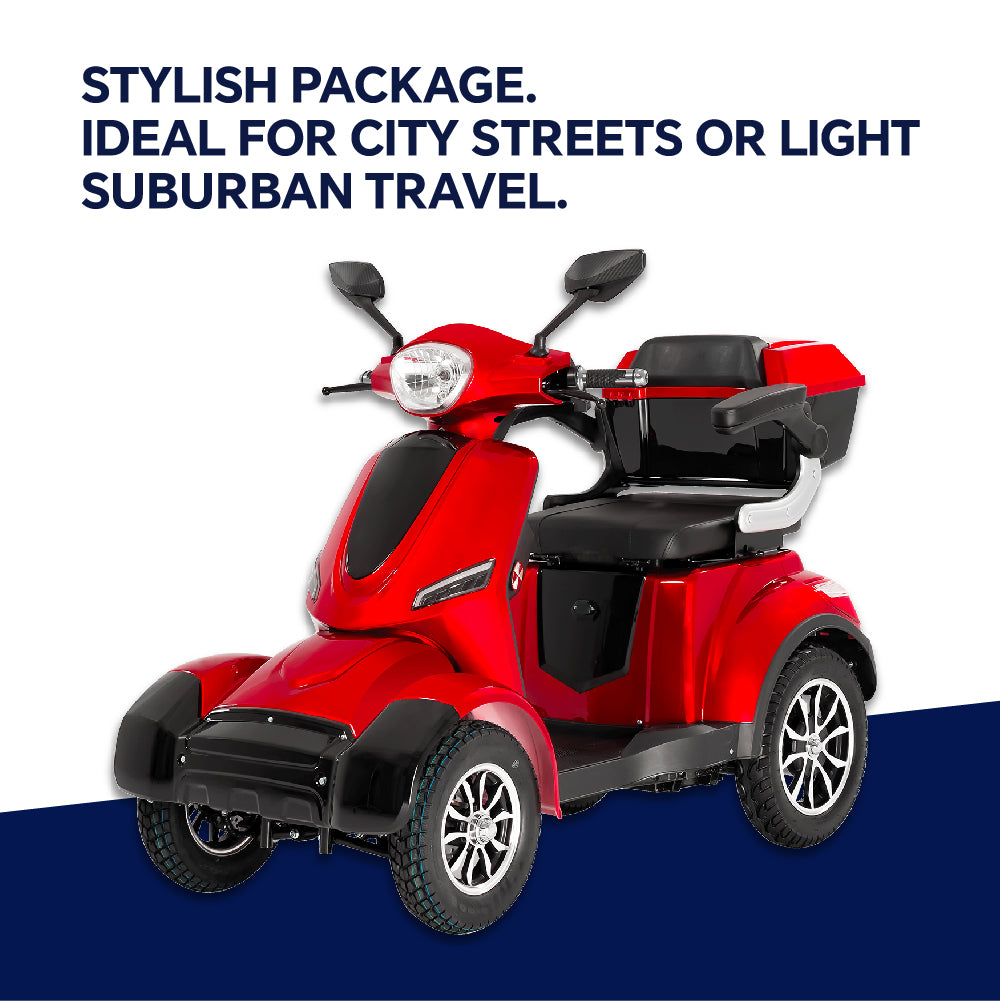 Livara Compact Mobility Aid Scooter - Elderly & Disability, 10km/h Footpath Legal, 140kg Capacity