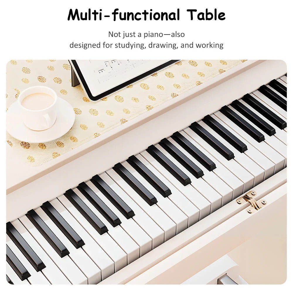 Livara 2-in-1 Weighted Digital Piano - Apartment Living, 88 Keys, Dressing Table Design