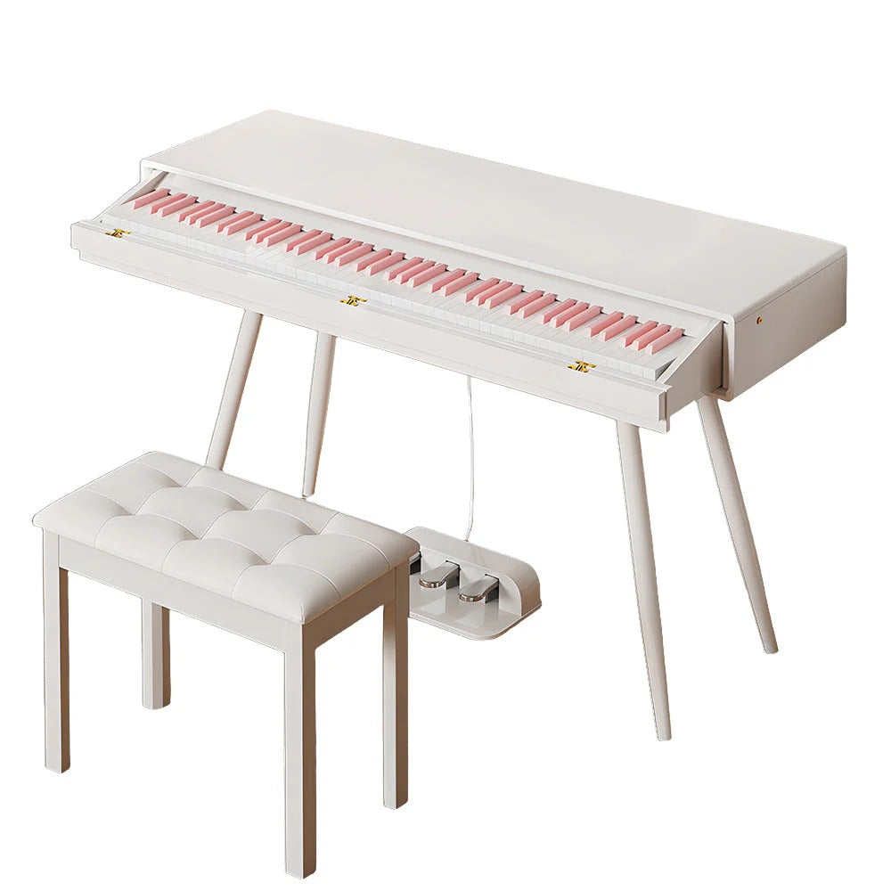 Livara 2-in-1 Weighted Digital Piano - Apartment Living, 88 Keys, Dressing Table Design