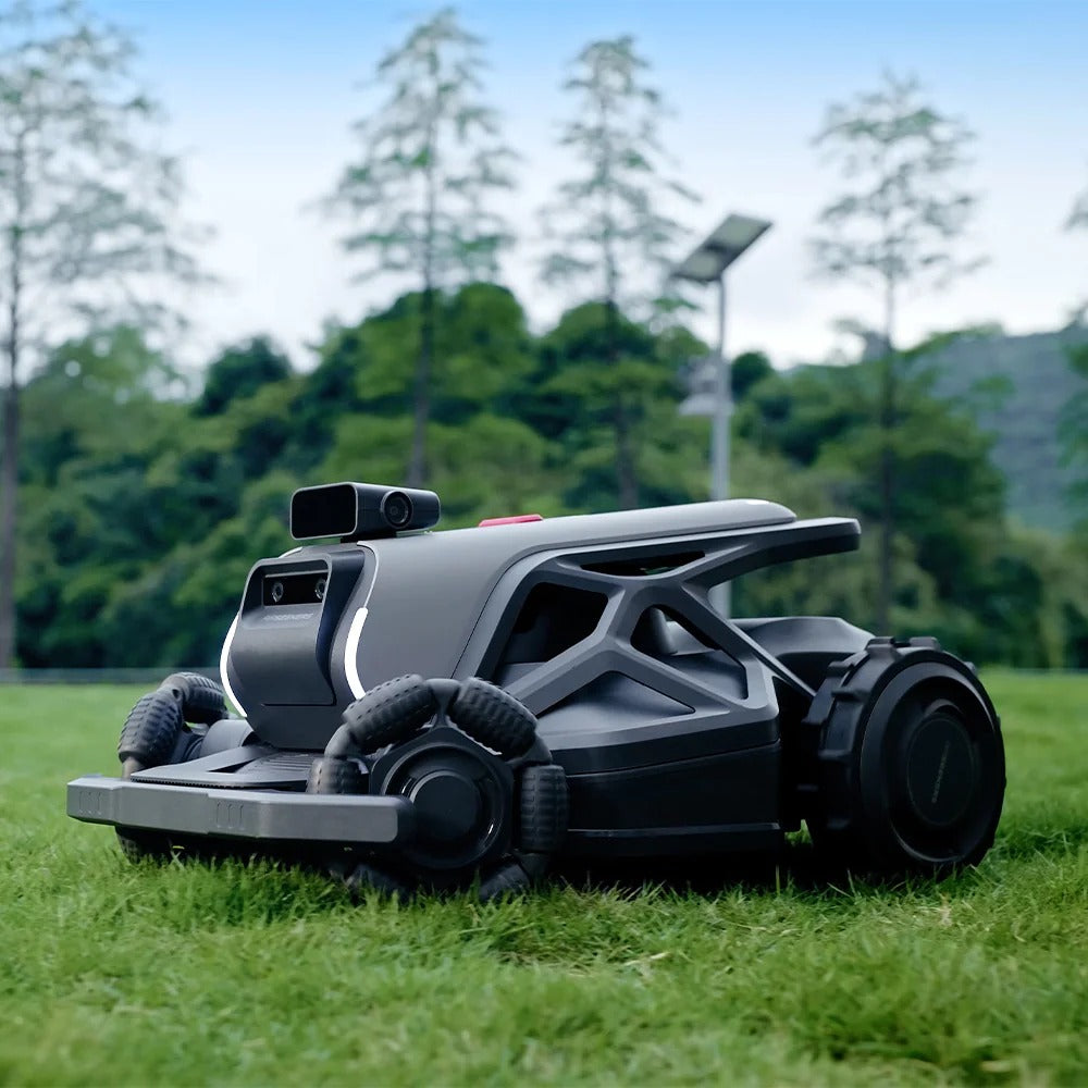 AIRSEEKERS AI Vision Robotic Lawn Mower - All-Weather Use, Smart Navigation, All-Terrain Design