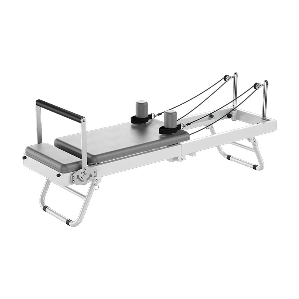 Livara Foldable Steel-Frame Pilates Reformer - Home Studio, 5-Spring Resistance