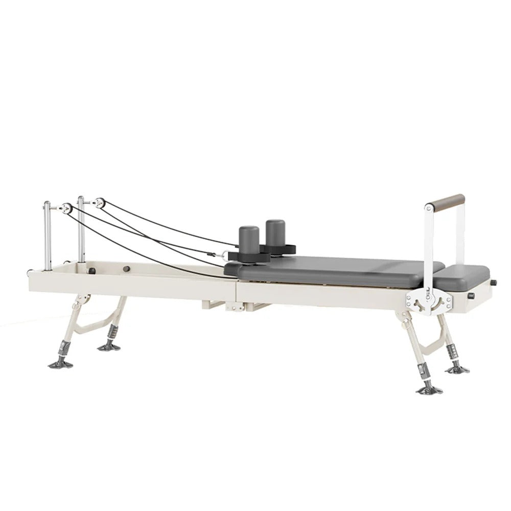 Livara Foldable Steel-Frame Pilates Reformer - Home Studio, 5-Spring Resistance