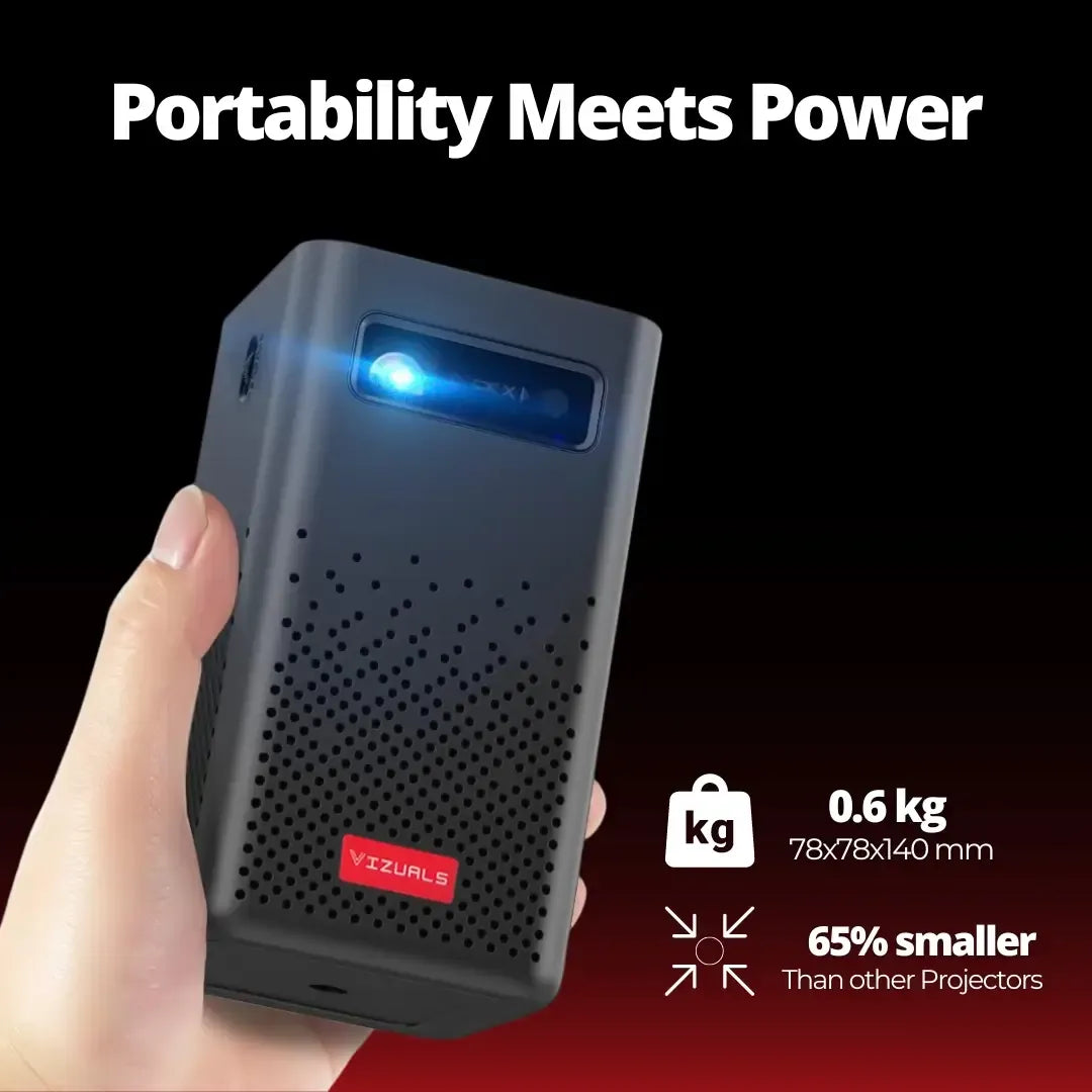 Livara Portable Laser Projector - Camping & Travel, Android TV, 6000 Lumens