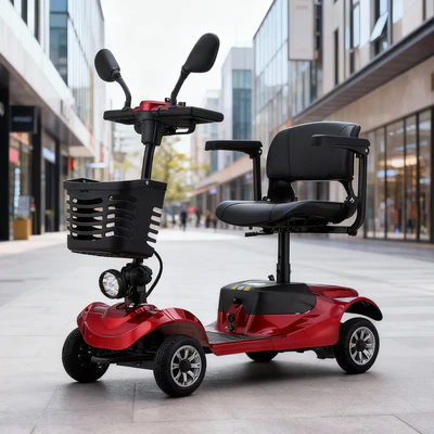 Livara Compact Mobility Scooter - Errands & Local Travel, Solid Tyres, 150kg Capacity