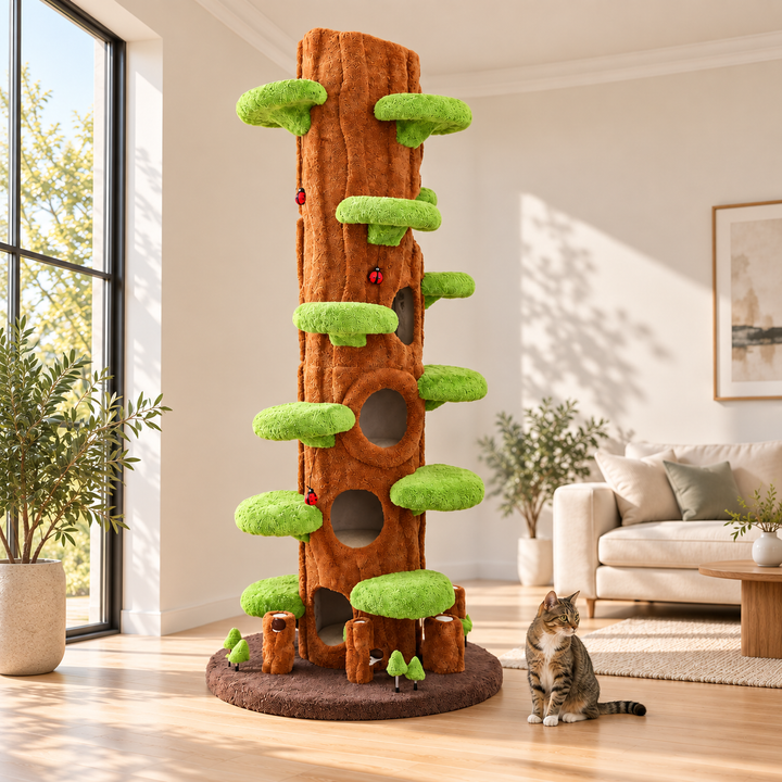 HTC-TC116 Wooden Cat Tree