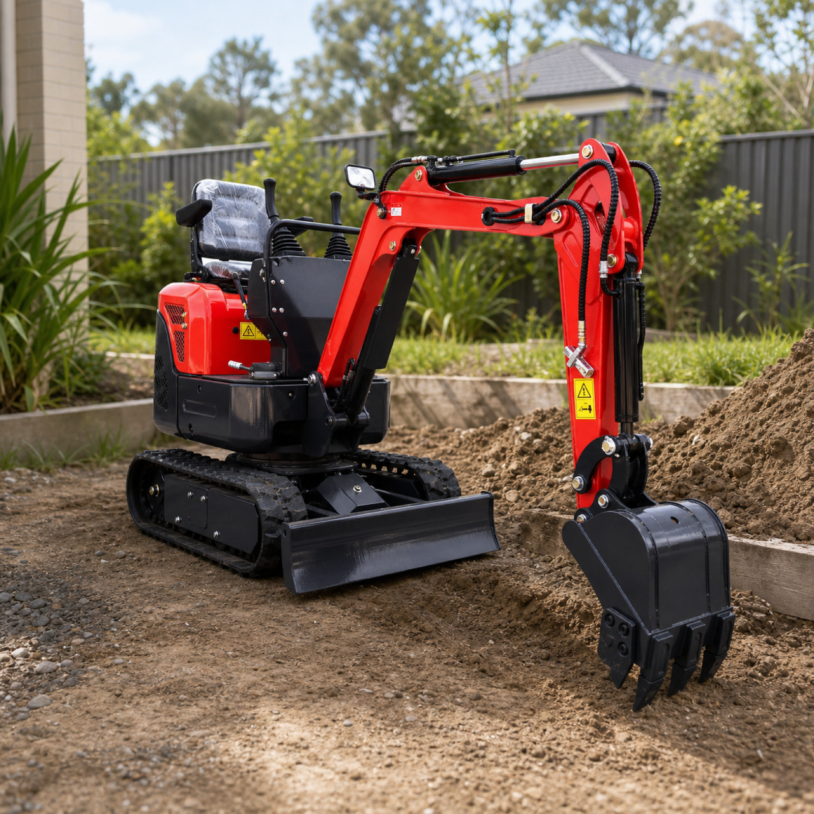 OULIDE SL12-5 Mini Excavator - scaled lifestyle scene