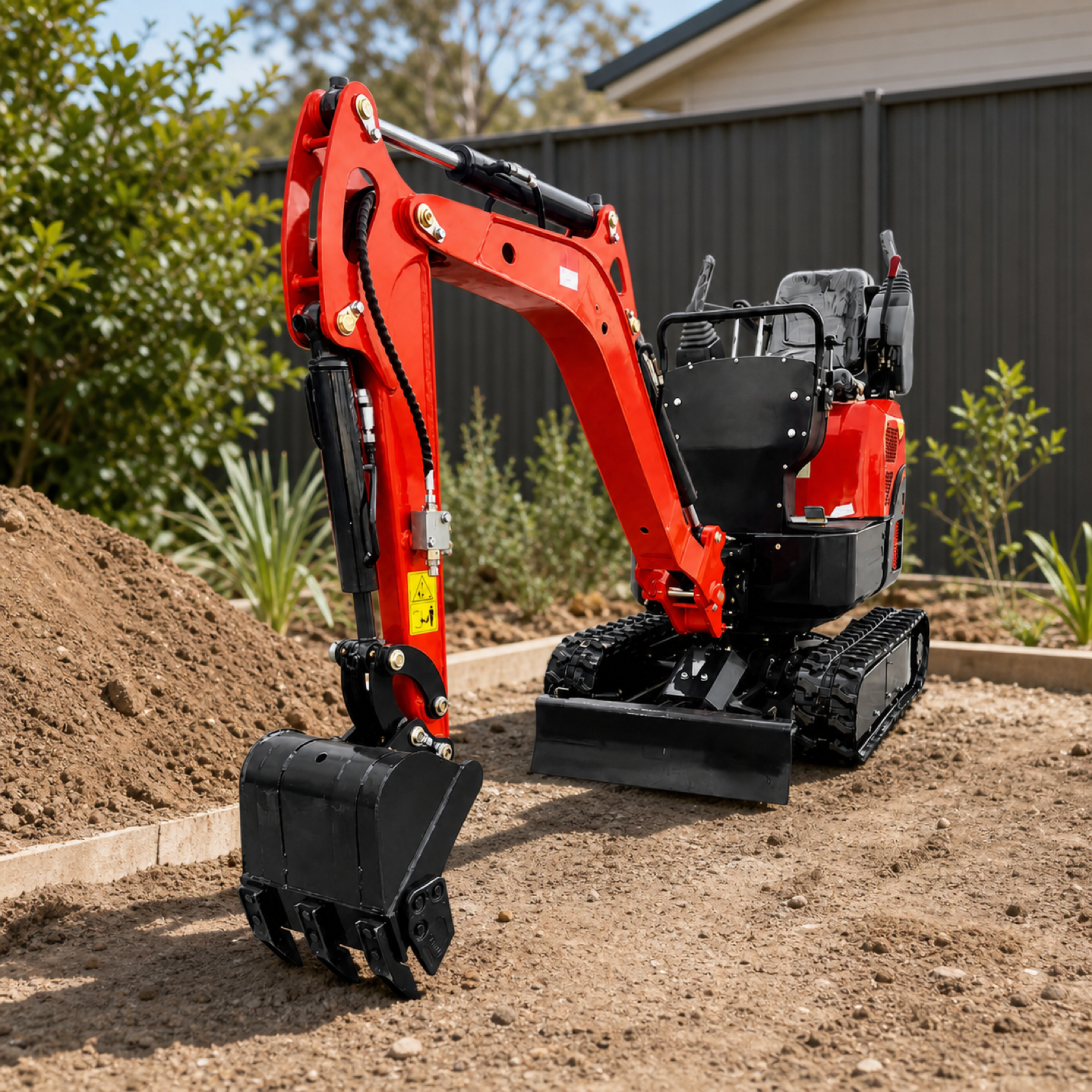 OULIDE SL12-6PS Mini Excavator - scaled lifestyle scene