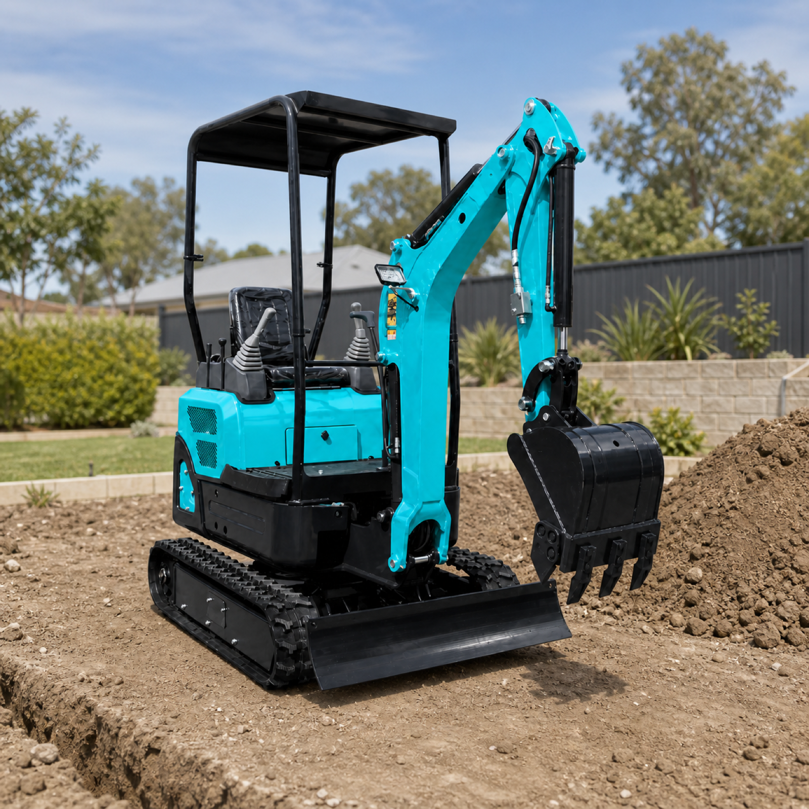 OULIDE SL15-6 Mini Excavator - scaled lifestyle scene