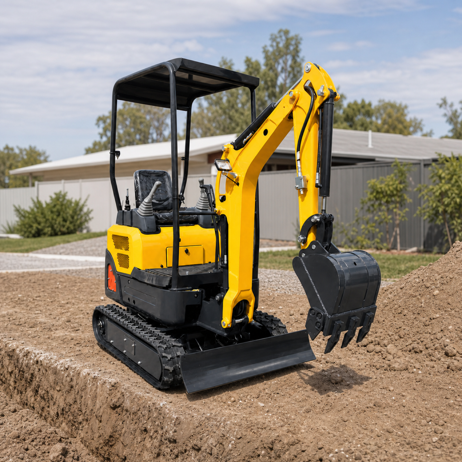 OULIDE SL15 Mini Excavator - scaled lifestyle scene