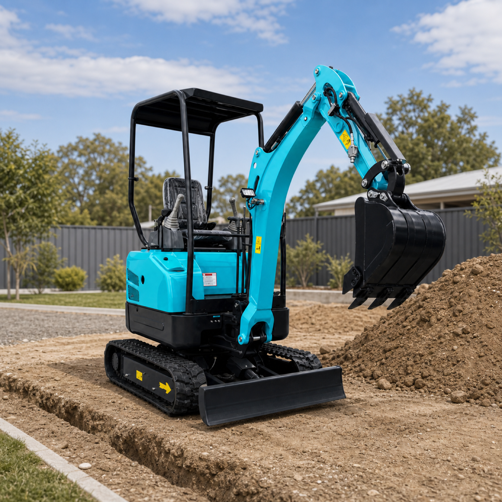 OULIDE SL20 Mini Excavator - scaled lifestyle scene