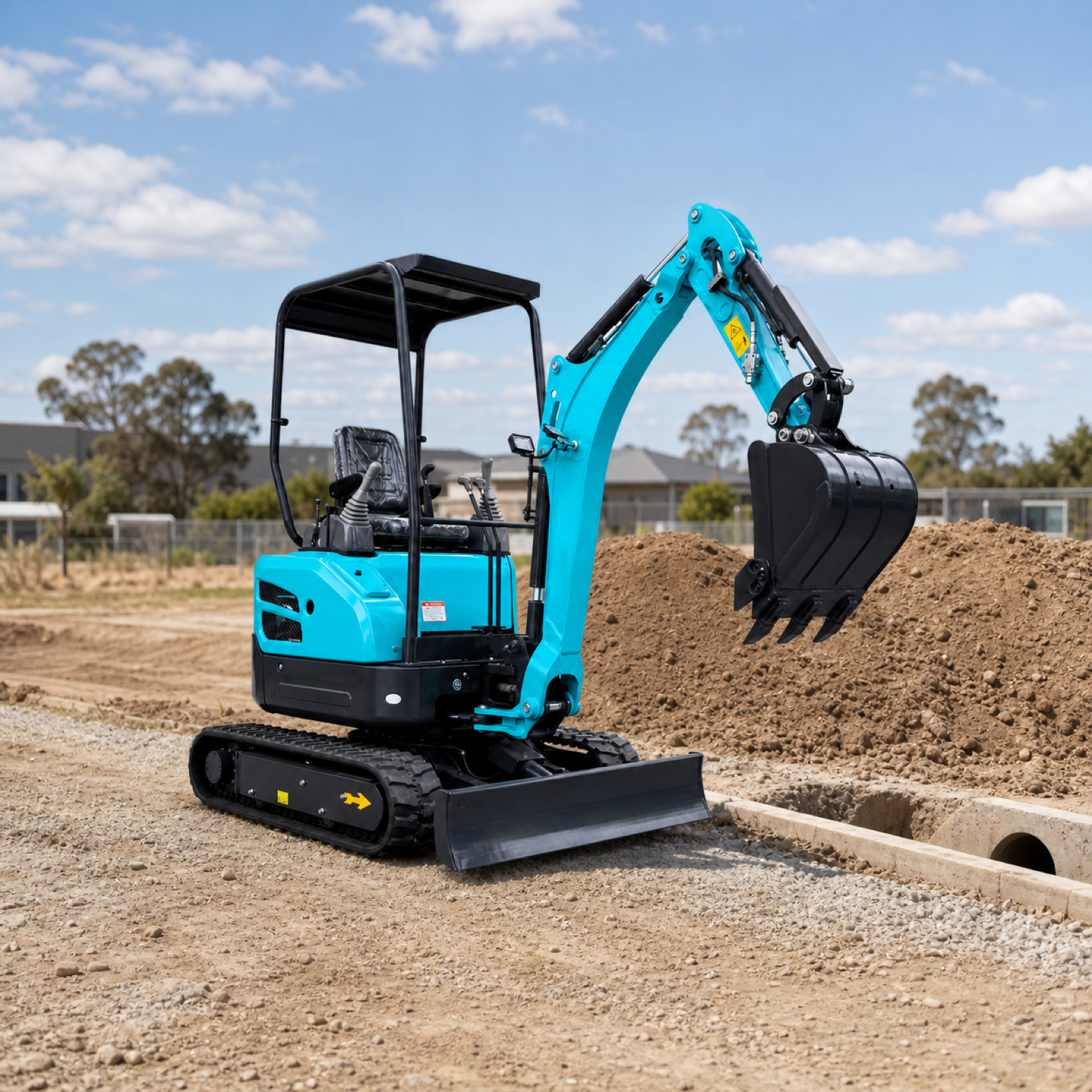 OULIDE SL25-6PS Mini Excavator - scaled lifestyle scene