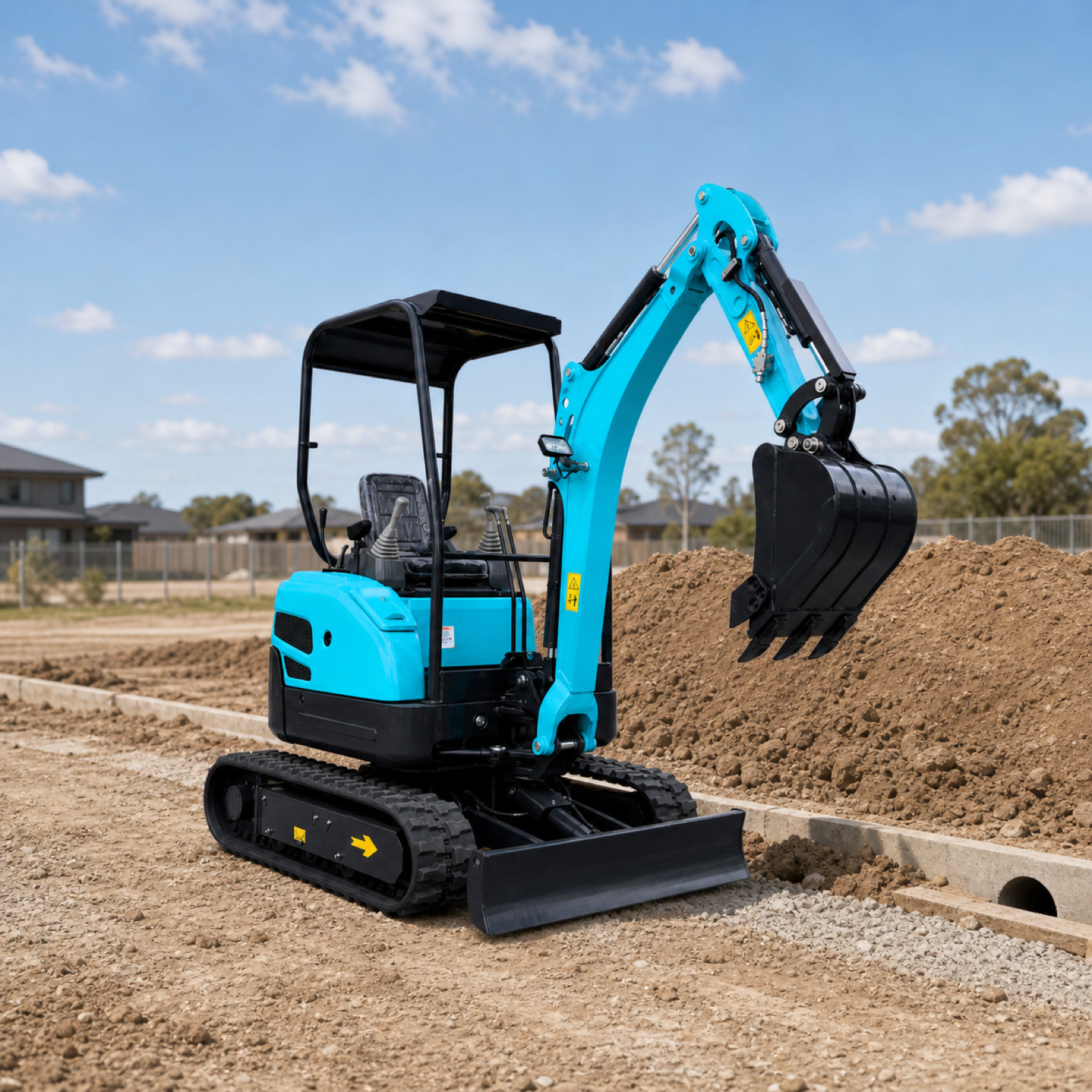 OULIDE SL27-6PS Mini Excavator - scaled lifestyle scene