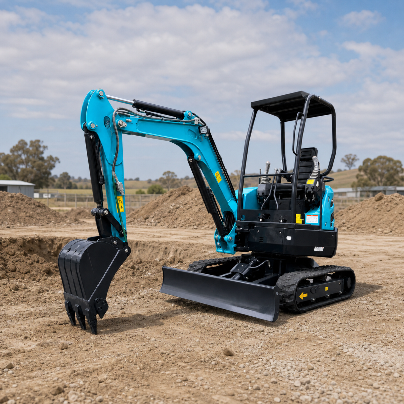 OULIDE SL30-6P Mini Excavator - scaled lifestyle scene