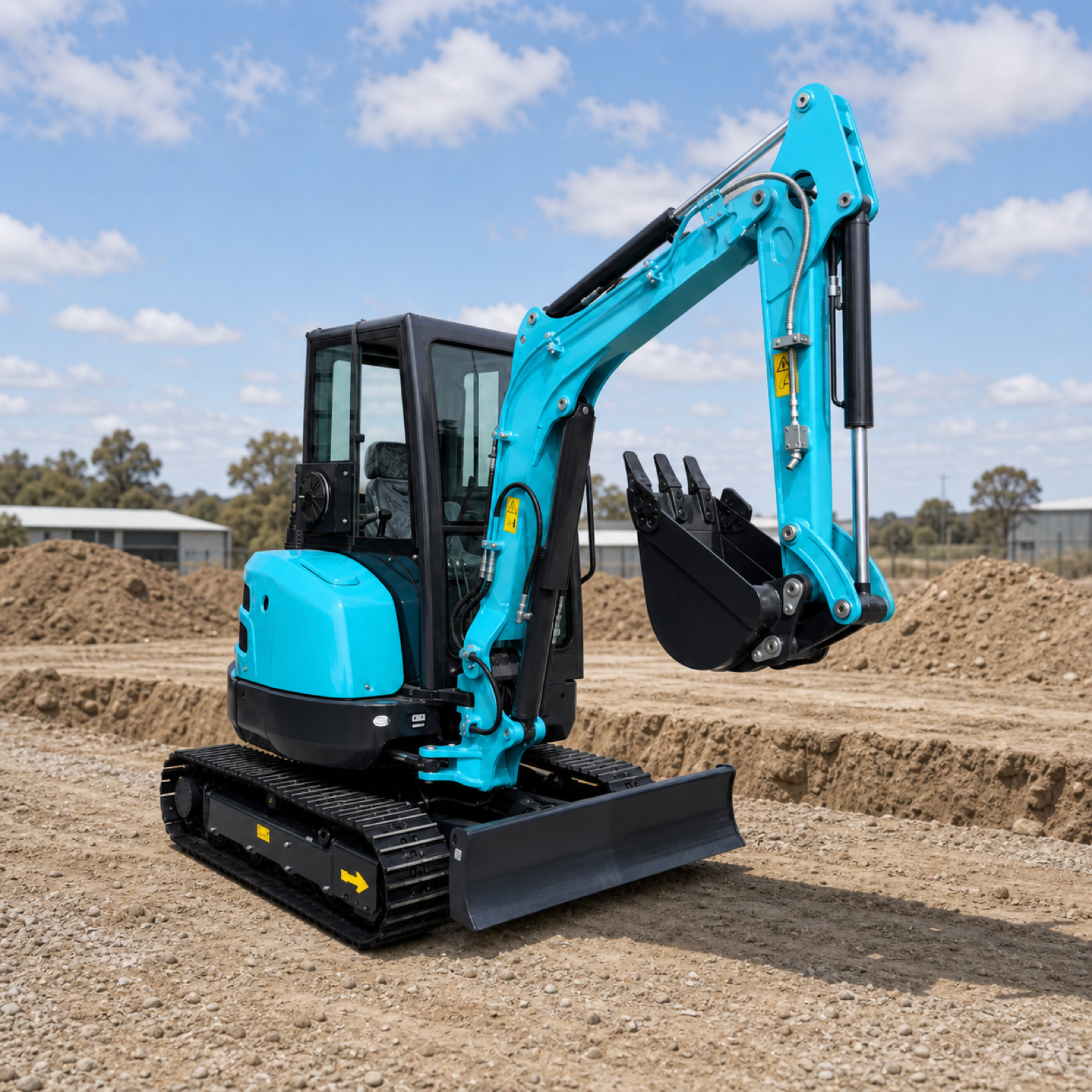 OULIDE SL40-6P Mini Excavator - scaled lifestyle scene