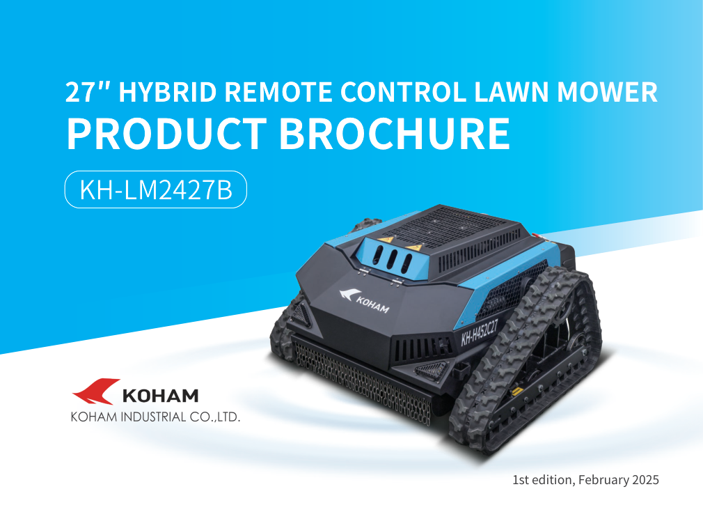 KH-LM2427B remote-control tracked lawn mower