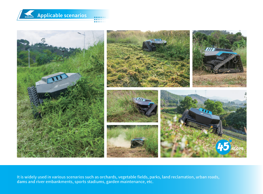 KH-LM2427B remote-control tracked lawn mower