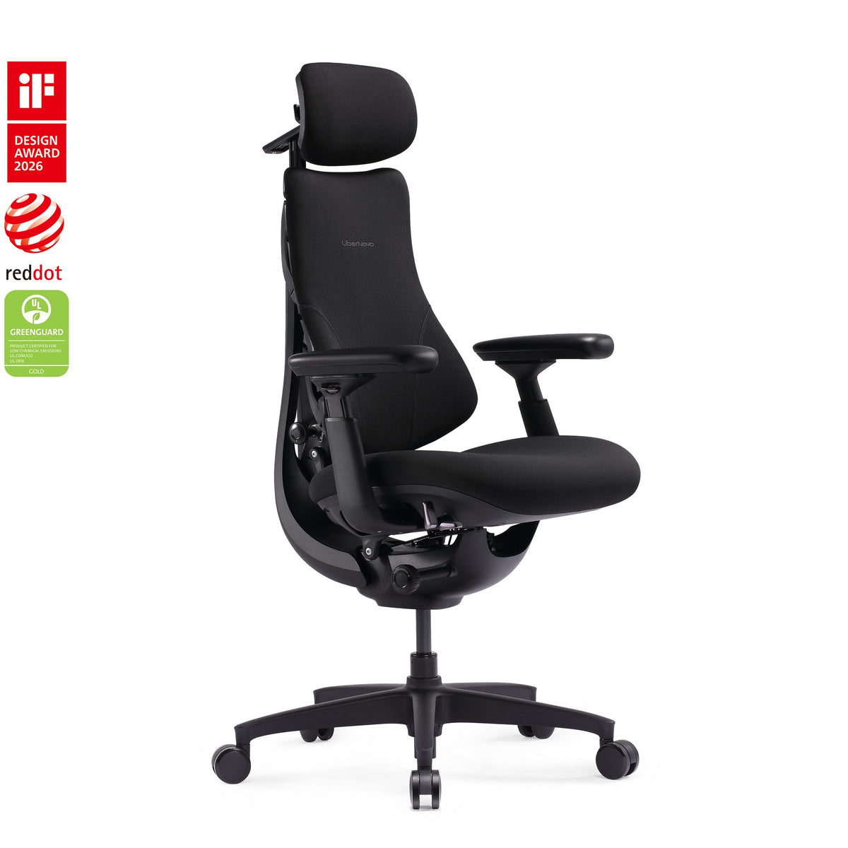 LiberNovo Omni SE dynamic ergonomic chair in Obsidian