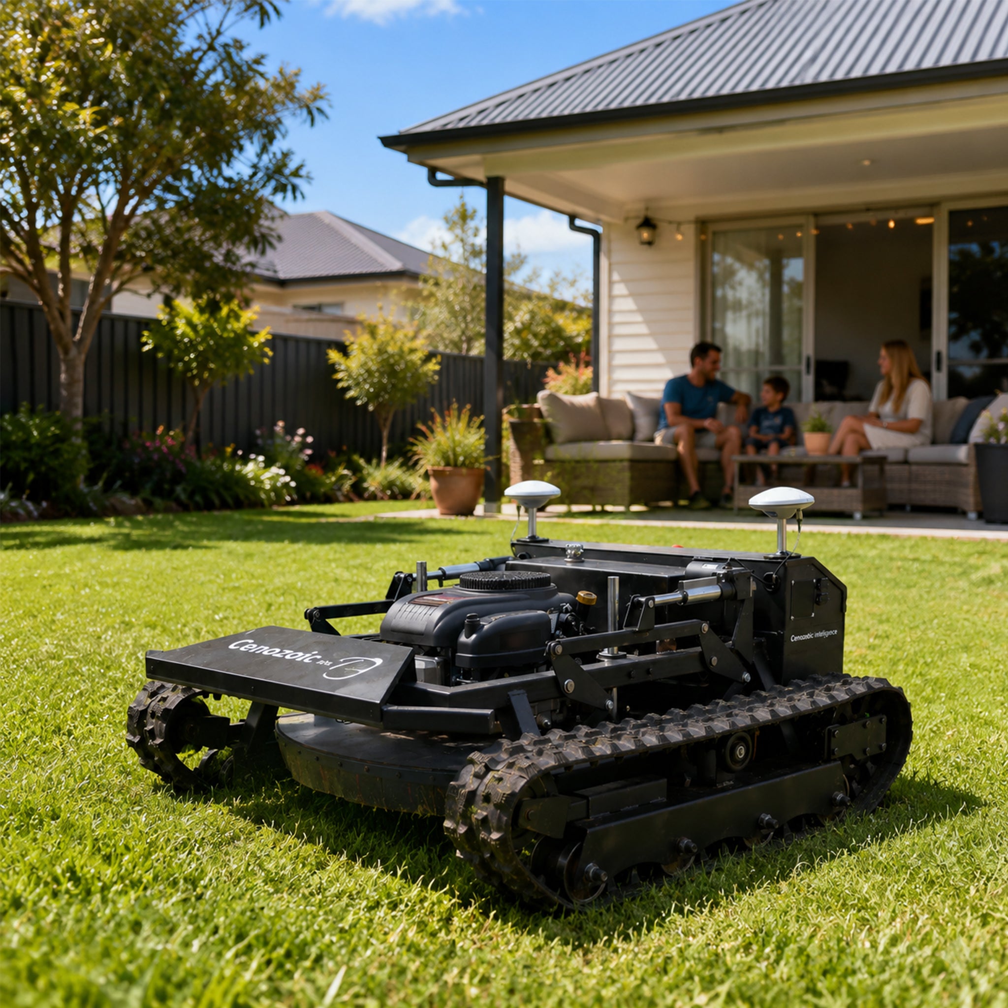 XuanNiao T1-900A tracked hybrid slope mower