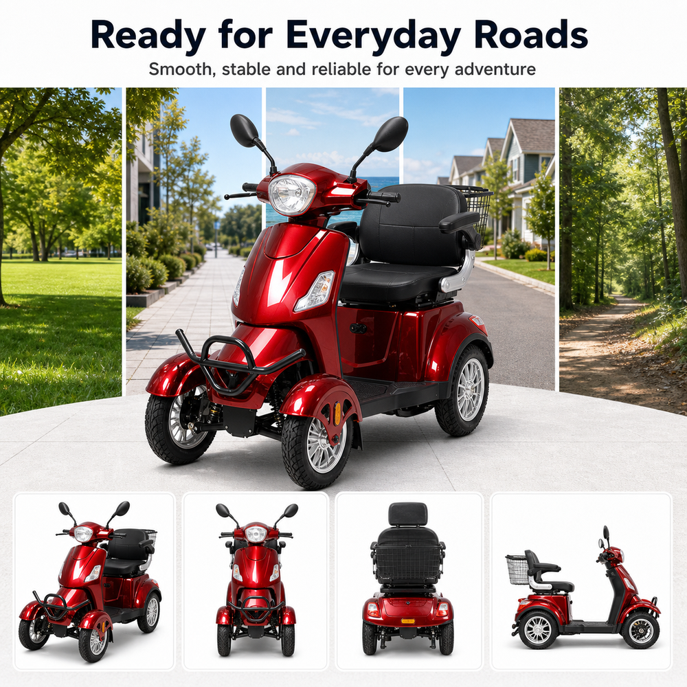Livara Compact Mobility Aid Scooter - Elderly & Disability, 10km/h Footpath Legal, 140kg Capacity
