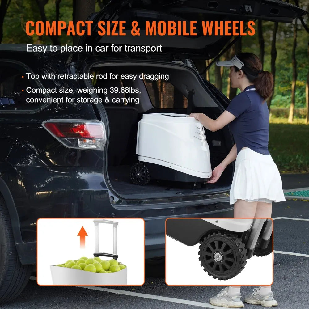 Livara Adjustable Tennis Ball Machine - Daily Training, Speed & Spin Control, Smart Remote