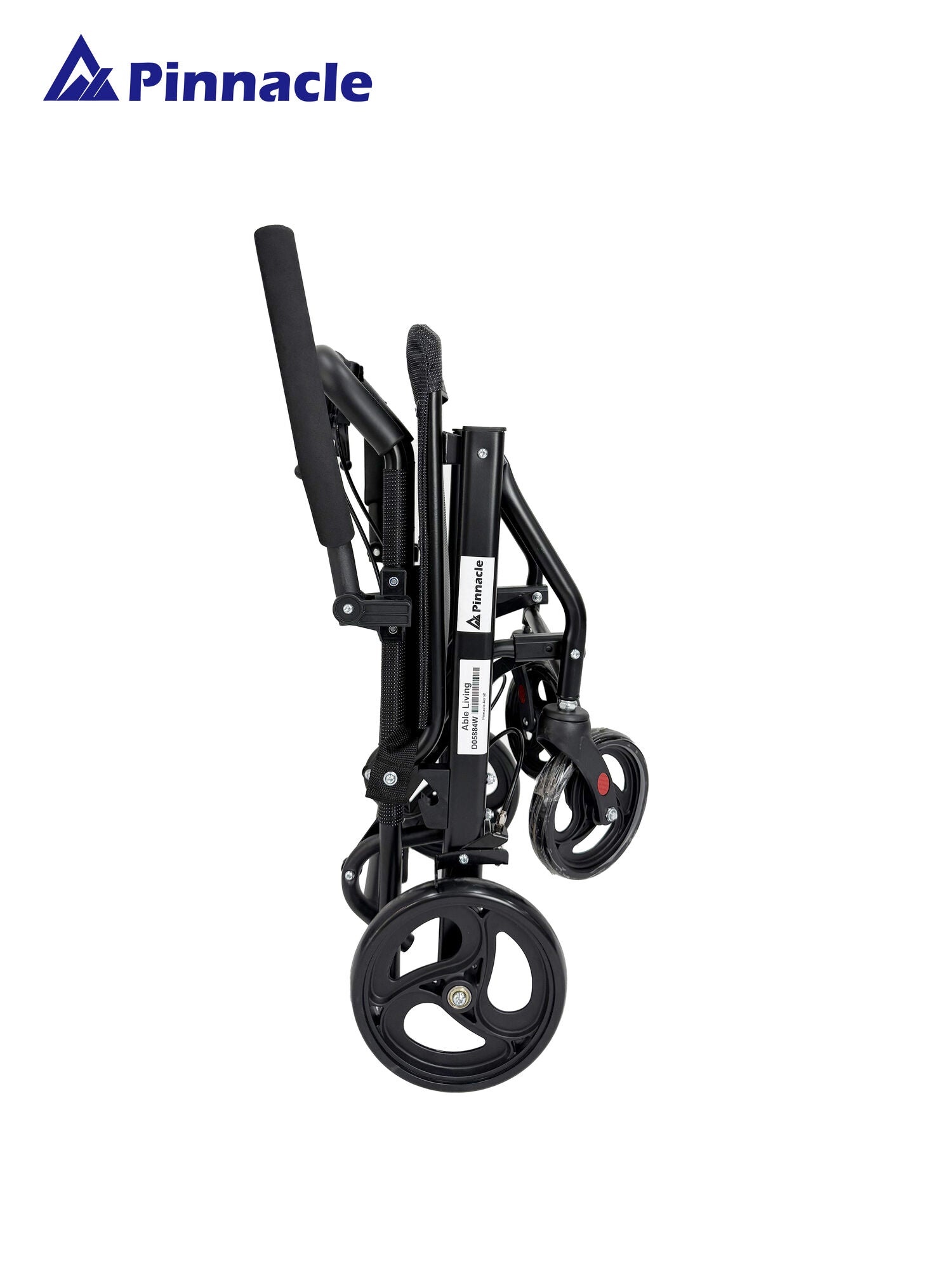 Able-Living One-Touch Fold Transit Wheelchair - Compact Travel, Attendant Brakes