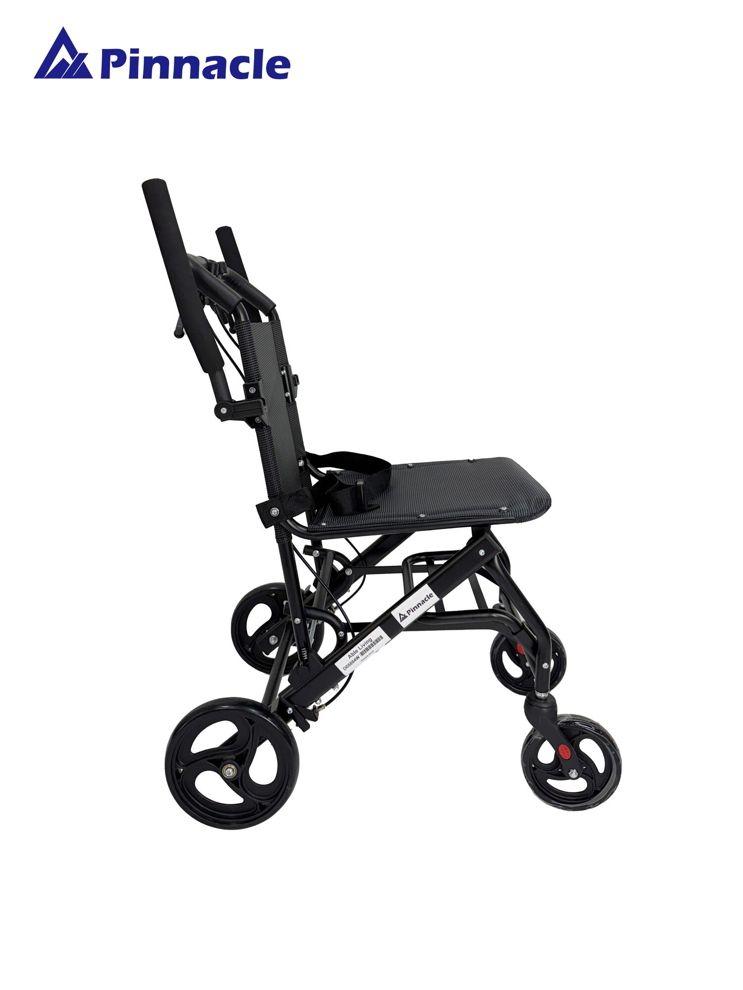 Able-Living One-Touch Fold Transit Wheelchair - Compact Travel, Attendant Brakes