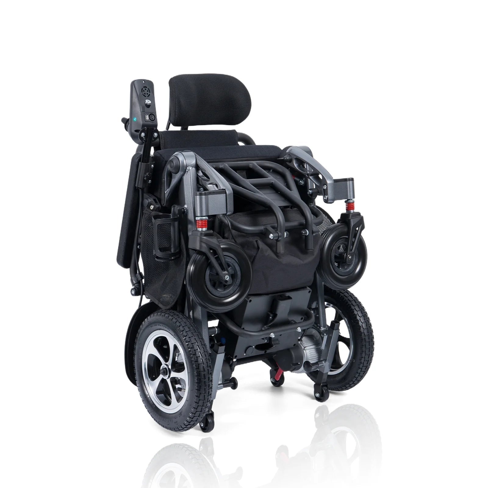 Able-Living Automatic Folding Electric Wheelchair - Independent Travel, Remote Control, Suspension