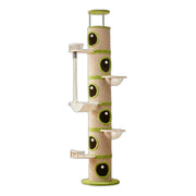 Livara Plywood Multi-Level Cat Tree Tower - Pet Comfort, Capsule Condo, Sisal Scratcher