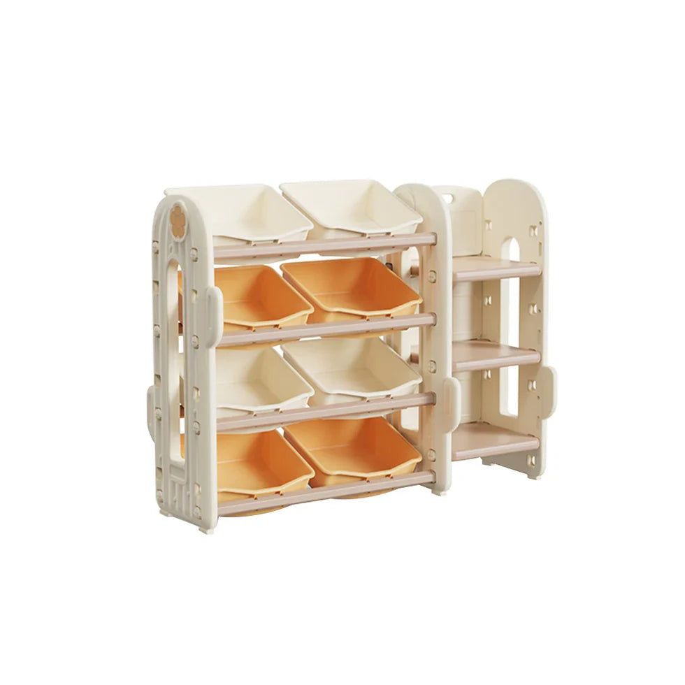 Livara Multi-Layer Toy Storage Cabinet - Indoor Play, Rounded Corners, Spacious Compartments