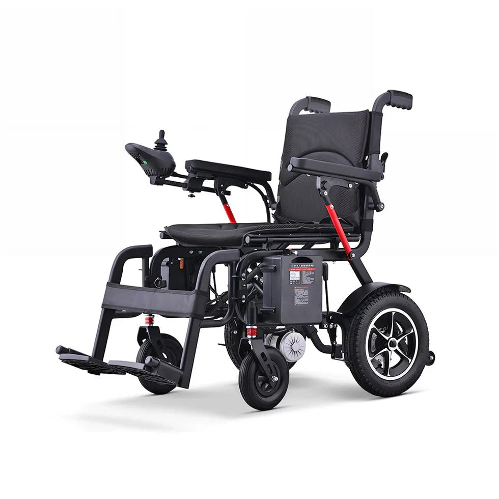 Livara Foldable Lithium Electric Wheelchair - Compact Travel, Dual 250W Motors, 100kg Capacity