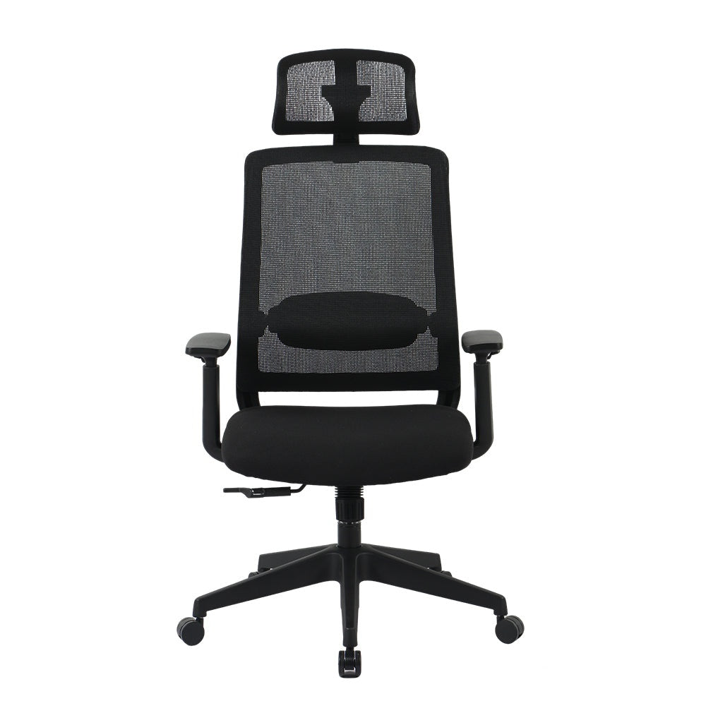 Livara Mesh Ergonomic Office Chair - Home Office, Synchronized Tilt, Adjustable Headrest