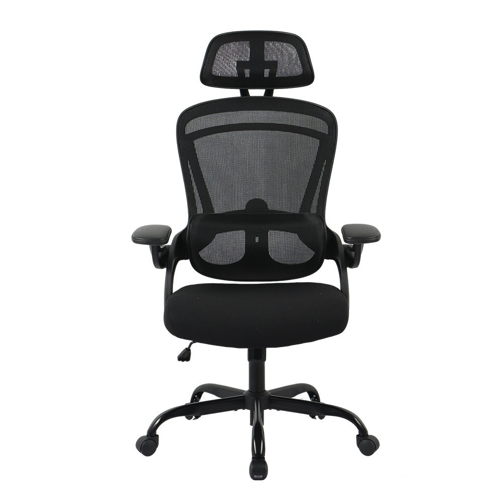 Livara Mesh Fabric Office Chair - Home Office, 2D Headrest, Flip-Up Armrests
