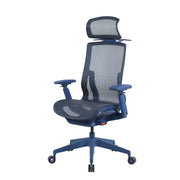 Livara Ventilated Mesh Office Chair - Home Office, Curved Back, Twilight Red Finish