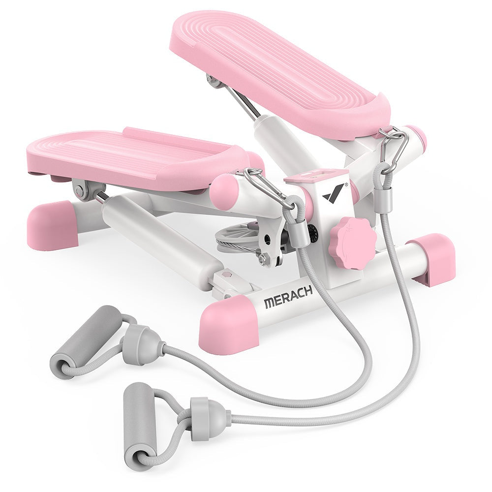 Livara Compact Mini Stepper - Cardio Workout, Twist Motion, Resistance Bands