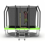 Livara Rectangular Trampoline - Backyard Fun, Galvanised Steel Frame, Safety Enclosure