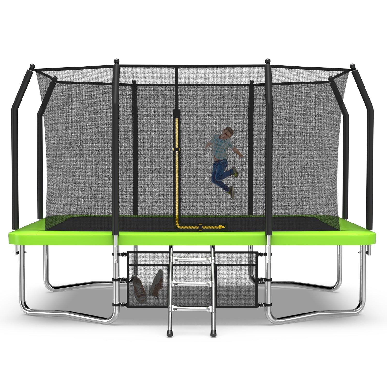 Livara Heavy-Duty Galvanized Outdoor Trampoline - Backyard Fun, UV-Resistant Mat